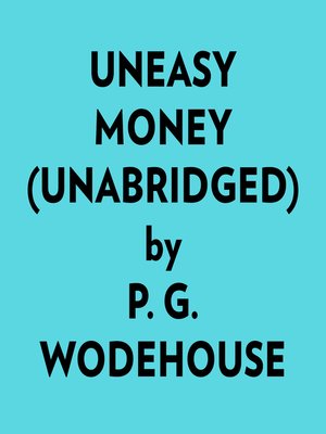 cover image of Uneasy Money (Unabridged)